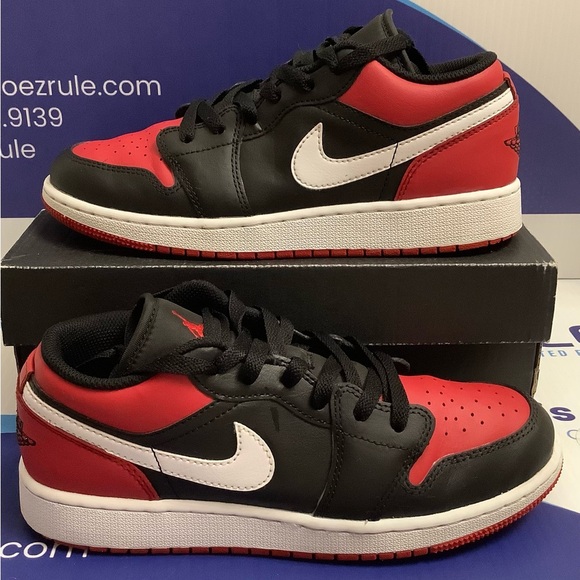 Air Jordan Low Alternate Bred Toe Kids Size